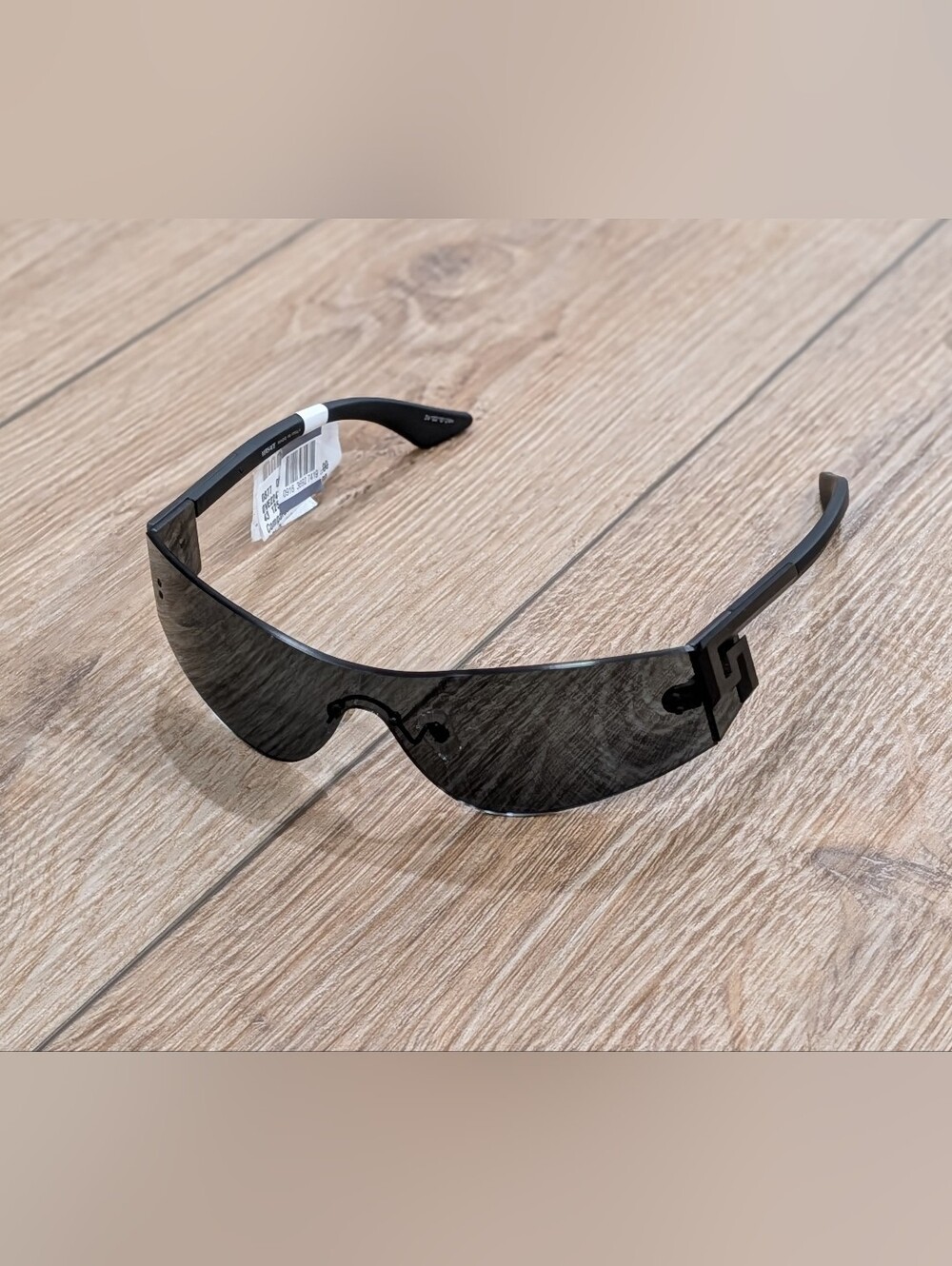 $372 Mens Authentic VERSACE 43MM Rimless Sunglasses Gray